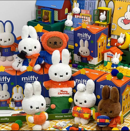 Miffy Winter Collection Plush Charm Blind Box - Perfect for Birthday Gifts, BFF Gifts, and Christmas Gifts